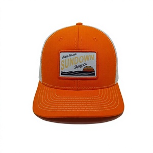 Gorra Bordada al por Mayor con Parche Vintage de Atardecer, Gorra de 6 Paneles con Malla, Perfil Medio, Estructurada, para Hombre, de Alta Calidad - Product Image 1