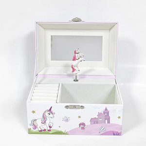 Boîte à musique rotative personnalisée Yiyu pour la Saint-Valentin avec miroir, boîte à bijoux écologique pour filles et femmes, cadeaux - Product Image 4