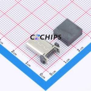 HX-TYPE-C 16P 180 LT H13.7 USB Connector SMD Connector Type-C Female Vertical Mount 16P - Product Image 2