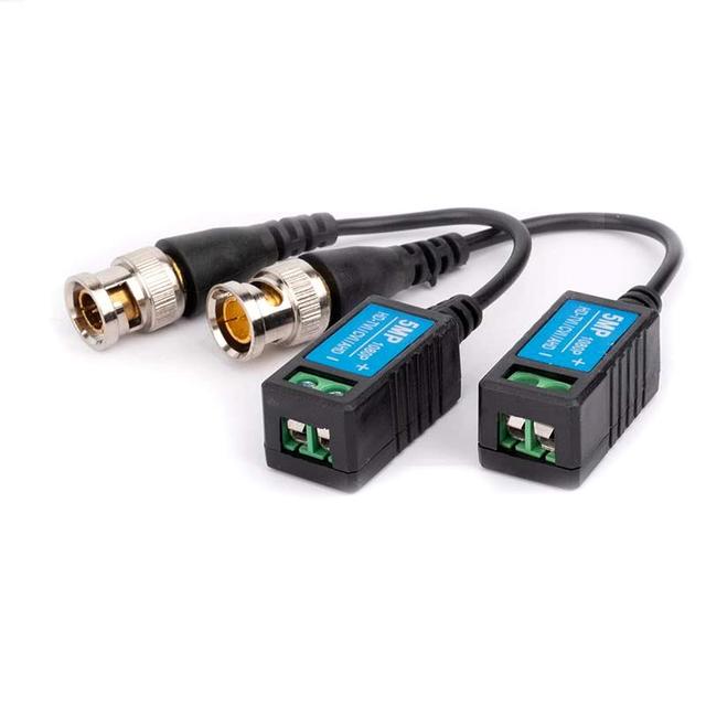 Coaxial analog network cable transmitter 5MP Video Balun For CCTV Accessories AHD/TVI/CVI/Cvbs BNC Connector