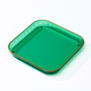 Platos cuadrados de plástico para postres, estilo minimalista moderno de color sólido para refrigerios de frutas, vajilla para fiestas y uso doméstico - Product Image 2