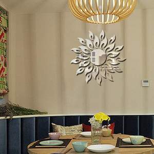 Modernas y Lujosas Pegatinas de Pared Acrílicas 3D, Espejos Reflectantes Decorativos para el Hogar, para la Sala de Estar - Product Image 5