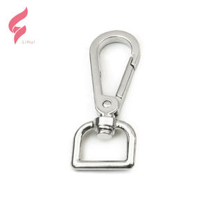 אבזם מתכת מסגסוגת אבץ של ליהוי, קרבינר לרצועת כלבים עם וו סנאפ מסתובב, וו סנאפ מתכת 10 מ\\\"מ לתיק יד - Product Image 4