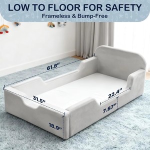 2026 Hot Selling Multi-Functional High Density <b>Sponge</b> for Toddlers Child <b>Bed</b> for Growing Boneless Kids <b>Bed</b> - Product Image 6