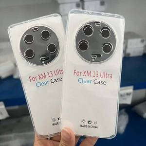 1.5mm d'épaisseur Transparent souple TPU téléphone portable noir housse pour <span class=keywords><strong>Xiaomi</strong></span> 13 14 pour Redmi Note 13 pour Poco M6 K60 X4 X5 K60 - Product Image 6