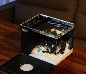 JSD ปลากัดทองพลาสติกอะคริลิคขนาดเล็กสำหรับห้องนอนตู้ปลา - Product Image 3