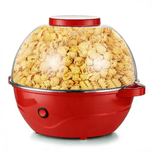 Máquina de palomitas eléctrica de 2000 ml con interruptor de control, roja, de plástico, para uso doméstico. - Product Image 1