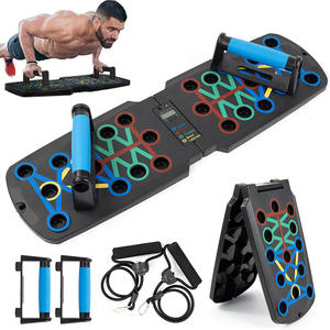 MACYO papan Push-up lipat, papan Bar Push up otomatis Hitung waktu 30 in 1 papan Pushup untuk peralatan olahraga - Product Image 1