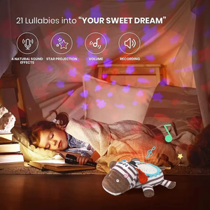 Estrella Luna muñeca luz de noche calmante Infantil Niño juguetes canción de cuna juguete <span class=keywords><strong>ruido</strong></span> <span class=keywords><strong>blanco</strong></span> máquina de sonido bebé - Product Image 6