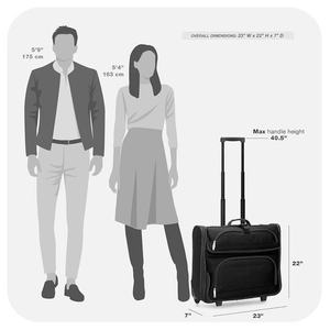 Nouveau design mini OEM unisexe durable de haute qualité 44 pouces <span class=keywords><strong>sac</strong></span> pliant pour voyages d'affaires de courte durée avec roulettes chariot porte-vêtements - Product Image 6