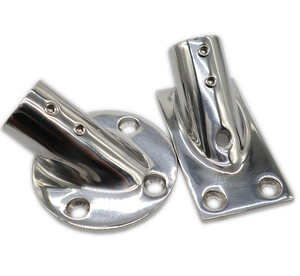 Accesorios de pasamanos de acero inoxidable Marine 316 Base de tubo redondo de cubierta de 45 grados para <span class=keywords><strong>barandilla</strong></span> de <span class=keywords><strong>barco</strong></span> - Product Image 5