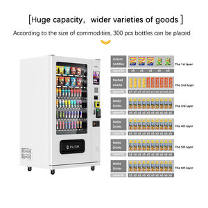 Máquina Expendedora Inteligente Combo JSK para Snacks, Alimentos, Bebidas y Botellas de Agua con Pantalla Táctil y Lector de Tarjetas Popular en Norteamérica - Product Image 4