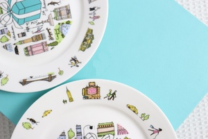 Platos de Porcelana Fina de Lujo Modernos al por Mayor de Fábrica, Aptos para Lavavajillas, Ecológicos, Estilo Frutal Americano con Caja de Regalo - Product Image 3