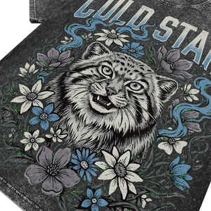 <b>Men's</b> Oversized Cotton Acid Wash Garment Dye T-Shirts Custom Print Desgin O-Neck Short Sleeve Solid Color Casual Street Tees - Product Image 4