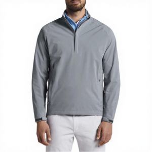 Veste Safari Unie Homme Grande Taille Imperméable Fermeture Éclair Tissu Toile Décontractée Printemps Automne Hiver - Product Image 4