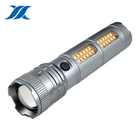Lampe torche tactique LED étanche et zoomable, 12000 mAh, rechargeable par USB, en alliage d'aluminium, 3 modes, d'urgence, 1000+ lumens
