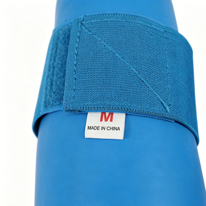 Protector de Rodilla de Piel Sintética para Karate, Taekwondo, <span class=keywords><strong>Kung</strong></span> <span class=keywords><strong>Fu</strong></span>, MMA, Boxeo, Entrenamiento, Azul/Rojo, Unisex, Tallas S-XL - Product Image 5