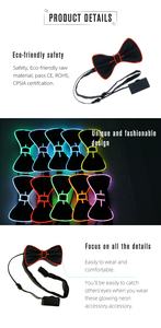 Lazos <span class=keywords><strong>de</strong></span> alambre <span class=keywords><strong>de</strong></span> neón brillante, accesorio <span class=keywords><strong>de</strong></span> ropa <span class=keywords><strong>de</strong></span> Festival <span class=keywords><strong>de</strong></span> música parpadeante, <span class=keywords><strong>disfraces</strong></span> <span class=keywords><strong>de</strong></span> Raves, <span class=keywords><strong>despedida</strong></span> <span class=keywords><strong>de</strong></span> soltera - Product Image 4