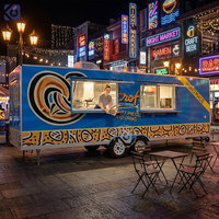 Camion de restauration mobile personnalisé avec équipement de cuisine complet à vendre, chariot de vente ambulante pour la restauration en plein air