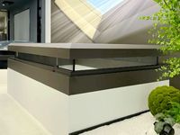 Fenêtre de toit moderne en aluminium avec auvent, double vitrage Low-E à rupture de pont thermique 2,0 mm, étanche, pour grenier