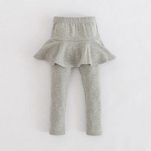 Pantalones Elásticos Grises de Alta Calidad al por Mayor, Ropa Interior Térmica para Bebés, Ropa para Niñas, Leggings para Niños - Product Image 1