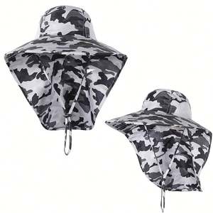 Sombrero de Pescador SPF 50+ de Venta Caliente de Fábrica, Gorra Personalizada para Exteriores con Protección Solar, Sombrero Transpirable con Ala Ancha - Product Image 5