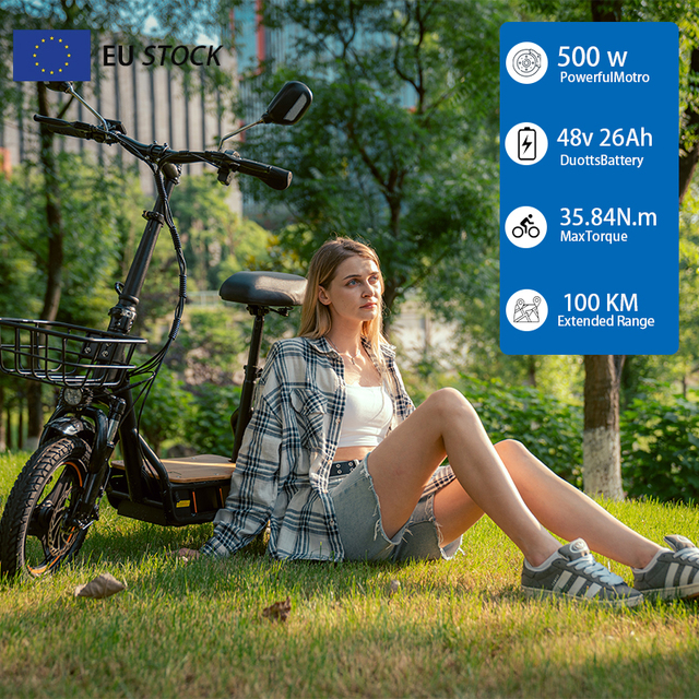 For C1 Pro Electric Two-Wheel Scooter with Seat Front/Rear Disc Brake Sensor Technology Foldable & Waterproof