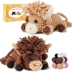 Kit de Ganchillo DIY para Animales <span class=keywords><strong>Amigurumi</strong></span>, Material de Hilo para Hacer Juguetes, Lindo Colgante de Peluche, Decoración para el Hogar, Regalo - Product Image 2