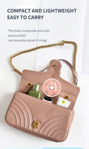 Mini Ventilador Portátil de Mano con Indicador de Batería, Ventilador de Mano para Exteriores con Soporte para Teléfono Móvil - Product Image 4