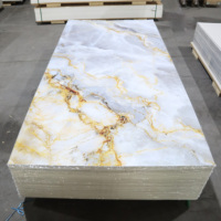 Produsen OEM ODM Panel Dinding PVC Tekstur Bunga 3D Putih Mewah Tahan Air & Tahan Gores dengan Aksen Emas