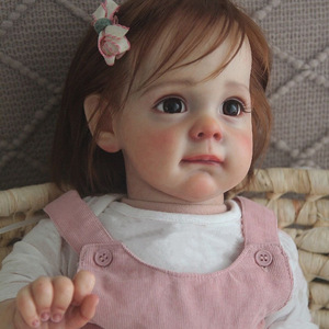Nouvelle poupée Reborn de 22 pouces 2026, vente chaude, poupée fille faite à la main avec cheveux implantés, bébé mignon, vente en gros - Product Image 4