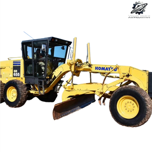 รถเกรดเดอร์มือสอง โคมัตสึ GD655 เกรดเดอร์ขนาดกลาง ผลิตในสหรัฐอเมริกา นำเข้าเครื่องจักรครบชุด เกรดเดอร์สำหรับงานหนัก 17 ตัน - Product Image 1