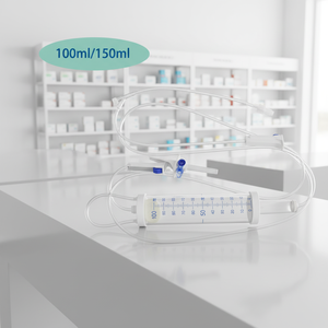 Veterinary <strong>Syringes</strong> Dog 100ml 150ml Disposable Pediatric Infusion Set with Burette Medical - Product Image 1