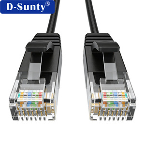 Câble Ethernet Cat6 D-Sunty noir en cuivre pur, 8 conducteurs, cordon de raccordement réseau pour routeur, commutateur, PC - Product Image 3