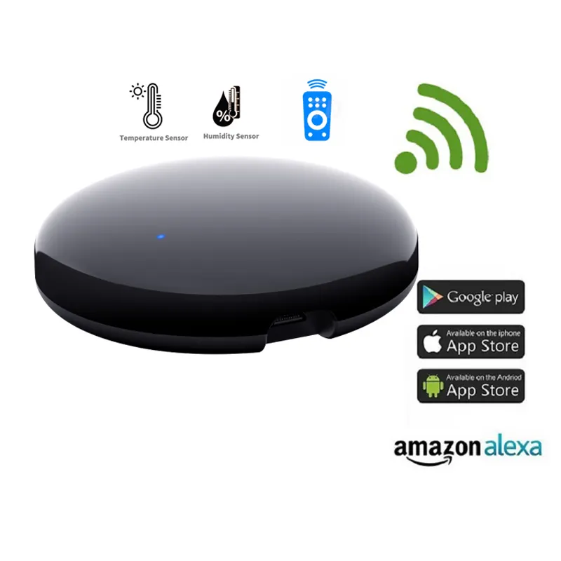 Tuya Smart WiFi IR Universal Controller with Temperature and Humidity Sensor for SmartLife Alexa Google Home for TV AUD AC
