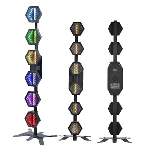 6*50W LED RGB 3 en 1 Lumière linéaire vintage Par DMX512 Lumière <span class=keywords><strong>de</strong></span> fond <span class=keywords><strong>de</strong></span> scène rétro pour DJ Concert Fête Mariage Discothèque - Product Image 1
