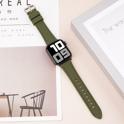 Green + silver buckle