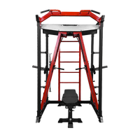 Machine de musculation multifonctionnelle : Presse pectorale, Smith Machine réglable et Rack à Squat pour équipement de fitness et de sport en salle de sport