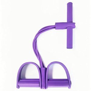 Appareil de traction à quatre tubes en EVA pour l'entraînement de force, le remodelage des jambes et le renforcement des abdominaux, avec sangle élastique pour exercices de yoga et sit-ups - Product Image 6