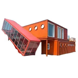 Nhà Container Bất Động Sản/Nhà Ghana/Thủy Tinh Modular Nhà