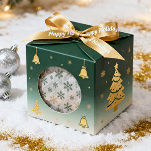 Factory Direct Supply Recycelbare starre Geschenk boxen Magnet verschluss griff Anpassbares Logo/Grafikdesign Heiligabend - Product Image 2