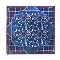 Tapis de Mahjong Carré Pliable en Caoutchouc de Luxe Noir, Antidérapant, Réduction du Bruit, Utilisation Universelle Multi-joueurs, Sac Inclus - Vente Flash