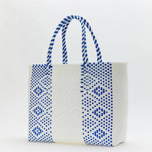 Bolsa Tejida de Plástico Hecha a Mano de Nuevo Diseño, Bolsa de Mercado Tejida a Mano de Plástico - Product Image 5