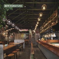 Ensembles de meubles de restaurant BFP, table et chaises en bois pour projets personnalisés à usage commercial