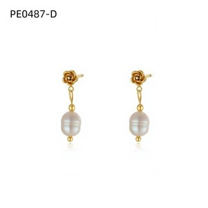 ต่างหูแฟชั่น DE PERLAS PE0487 สำหรับผู้หญิง เครื่องประดับคุณภาพสูง - Product Image 2