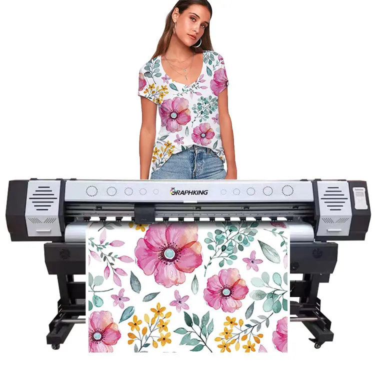 China Professionele Fabrikant 1.8M Groot Formaat Printer Roll Stof Sublimatie Textiel Printer Voor Polyester Stof