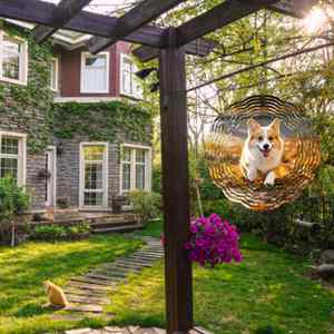 8 pouces, 20 pièces, éoliennes de jardin vierges double face en aluminium, éoliennes de sublimation vierges de 8 pouces - Product Image 6