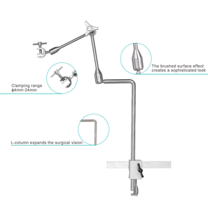 WEIYE <strong>Neurosurgery</strong> <strong>Instruments</strong> Flexible Articulating Arm Martin Endoscope Holder 4-24mm Clamping Range 280-800mm Length - Product Image 2