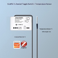 Module de contrôle d'accès intelligent EasyLink Zigbee avec contrôle de température et d'humidité, relais à commande par application, momentané, auto-bloquant et interverrouillable
