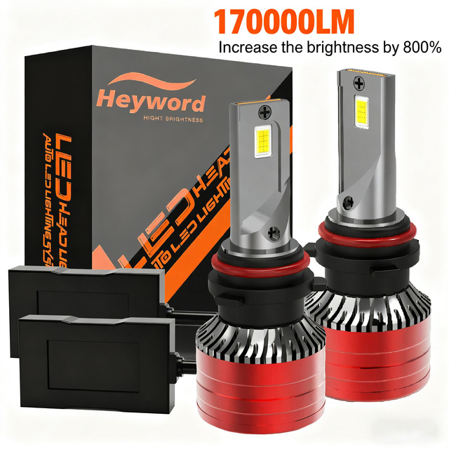 New Super Bright 20,000LM Mini-Size LED Car Lights 9006 HB4 Bulbs with 3570 Chip 12V Cool White 6500K Universal Fitment